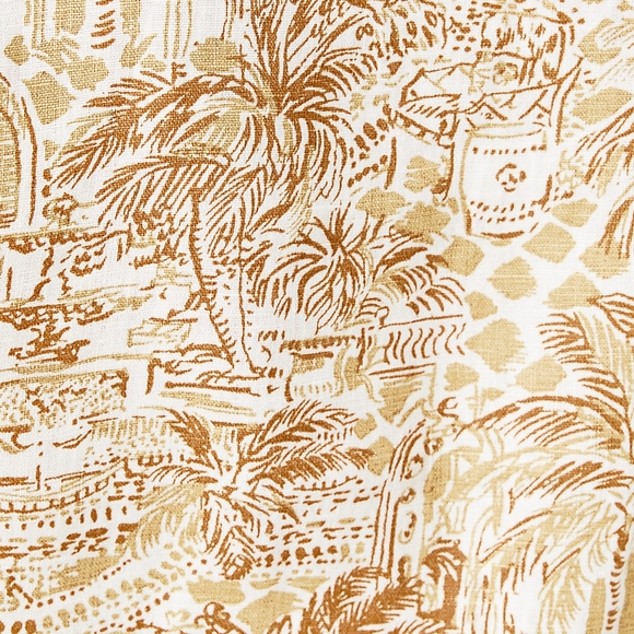 Lilly Pulitzer Abralynn Linen Shirtdress SAND BAR PALM BEACH PARADISE - Picture 4 of 10